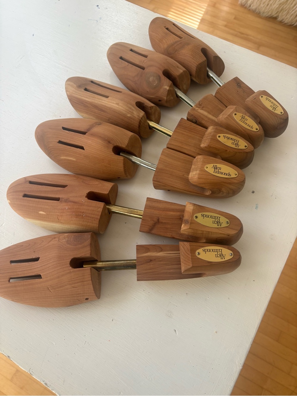 Allen Edmonds Natural Cedar Shoe Trees - lot of 3 pairs large